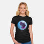 Nezuko Under The Moon-womens fitted tee-ddjvigo