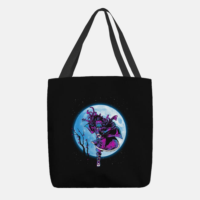 Nezuko Under The Moon-none basic tote-ddjvigo