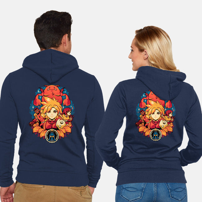Fantasy Squad-unisex zip-up sweatshirt-eduely