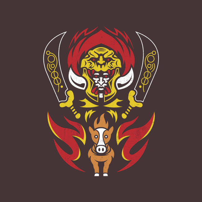 Desert Demigod And Tiny Horse-none removable cover w insert throw pillow-Logozaste