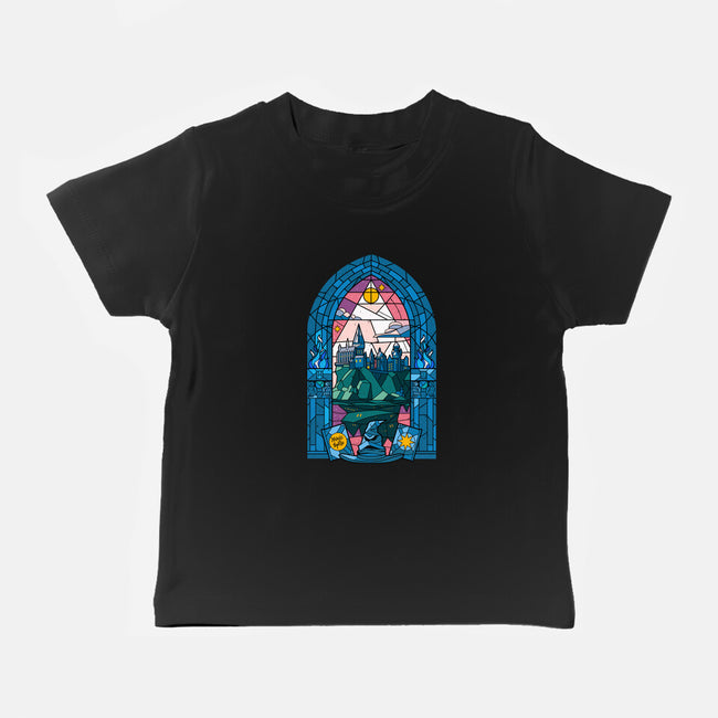 Stained Glass Castle-baby basic tee-daobiwan