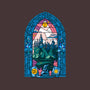 Stained Glass Castle-none memory foam bath mat-daobiwan
