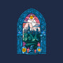 Stained Glass Castle-none memory foam bath mat-daobiwan