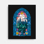 Stained Glass Castle-none stretched canvas-daobiwan