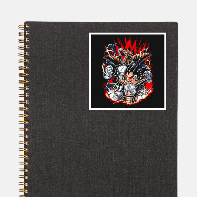 The Prince Of Saiyans-none glossy sticker-Knegosfield