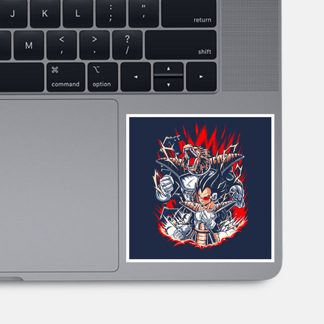 The Prince Of Saiyans-none glossy sticker-Knegosfield