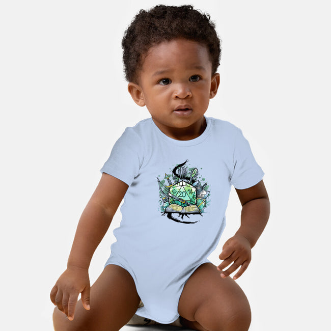 Dice Sketch-baby basic onesie-Vallina84