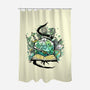 Dice Sketch-none polyester shower curtain-Vallina84