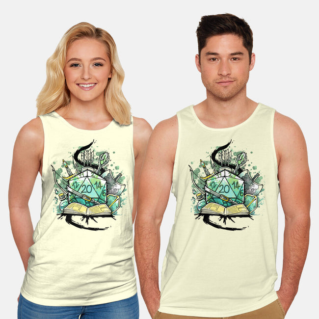 Dice Sketch-unisex basic tank-Vallina84