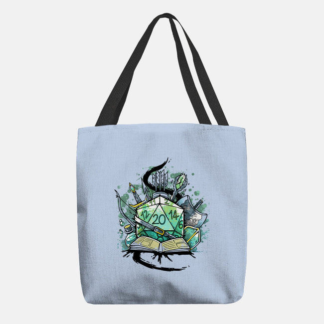 Dice Sketch-none basic tote-Vallina84