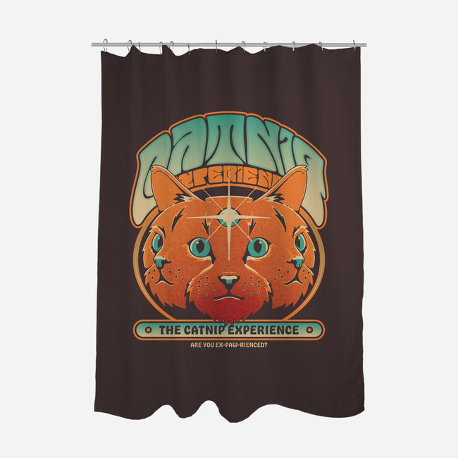 Catnip Experience-none polyester shower curtain-zawitees