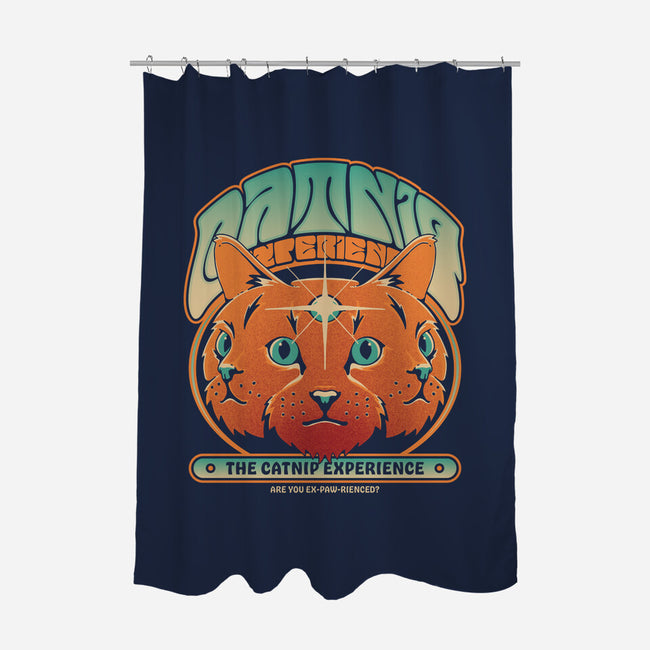 Catnip Experience-none polyester shower curtain-zawitees