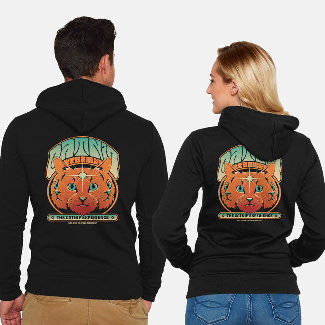 Catnip Experience-unisex zip-up sweatshirt-zawitees