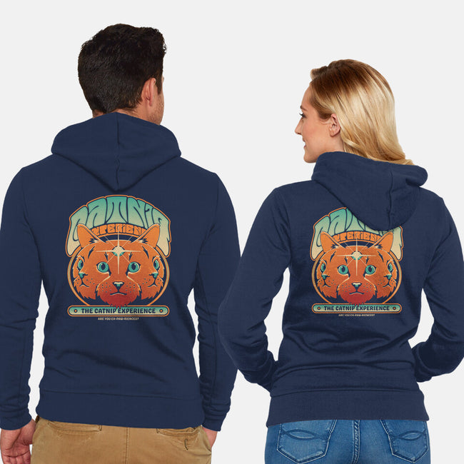 Catnip Experience-unisex zip-up sweatshirt-zawitees