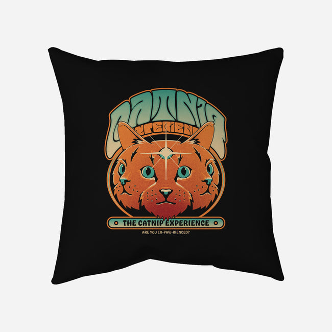 Catnip Experience-none removable cover throw pillow-zawitees