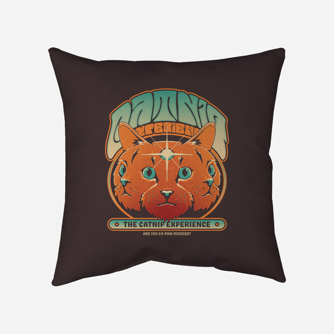 Catnip Experience-none removable cover throw pillow-zawitees