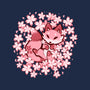 Cherry Blossom Fox-none drawstring bag-TechraNova