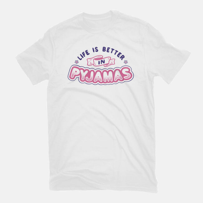 Life Is Better In Pyjamas-youth basic tee-tobefonseca