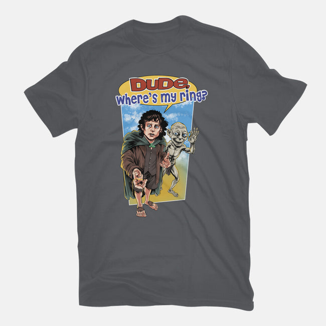 Where Is My Ring?-mens basic tee-zascanauta