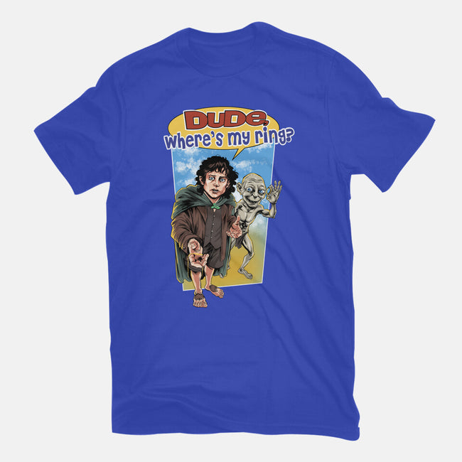 Where Is My Ring?-mens basic tee-zascanauta