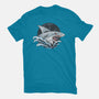 Shark Rage-womens basic tee-Faissal Thomas