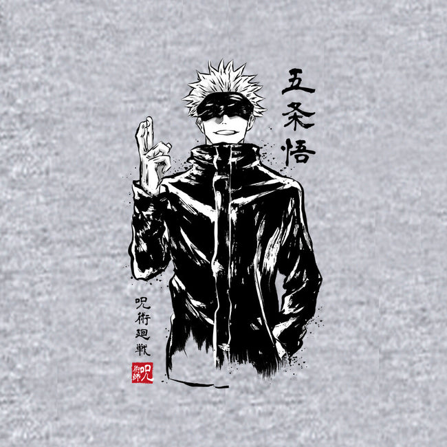 Satoru Gojo Sumi-E-baby basic tee-DrMonekers
