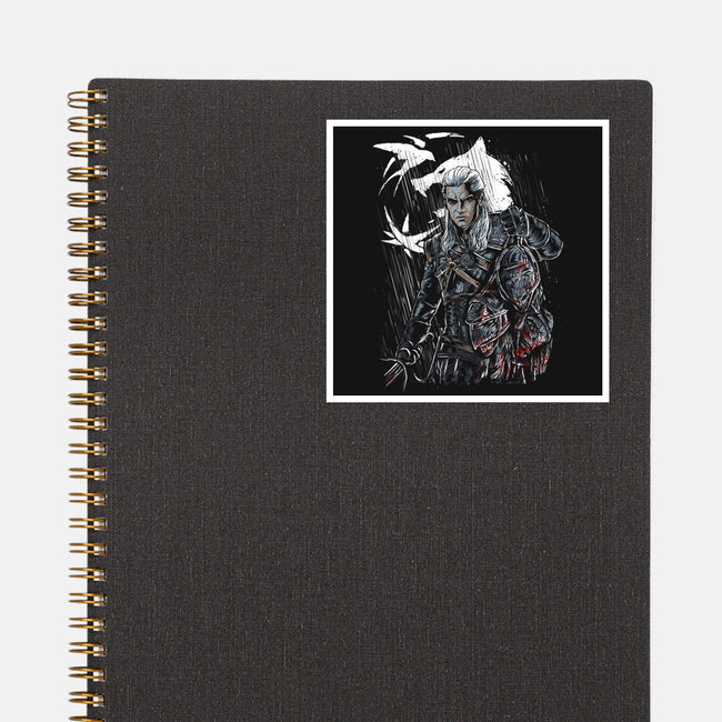 Geralt's Quest-none glossy sticker-Knegosfield