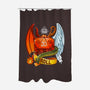 Roll To The Top-none polyester shower curtain-Vallina84