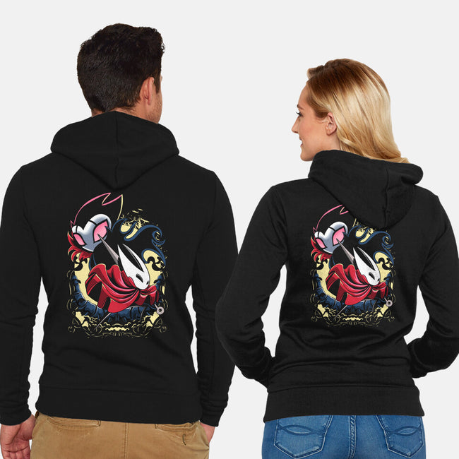 Knightmare Silk-unisex zip-up sweatshirt-Nihon Bunka