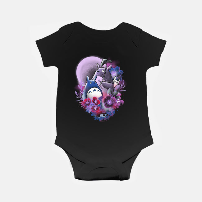 Spirits In Moonlight-baby basic onesie-fanfabio