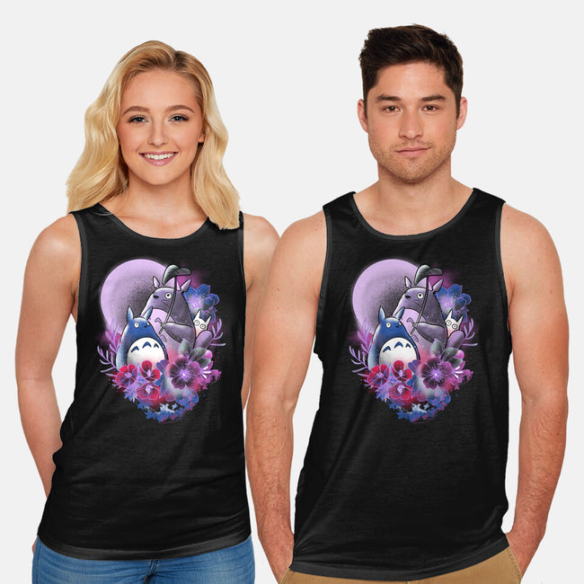 Spirits In Moonlight-unisex basic tank-fanfabio