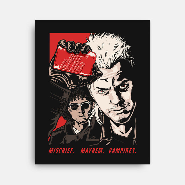 Bite Club-none stretched canvas-goodidearyan