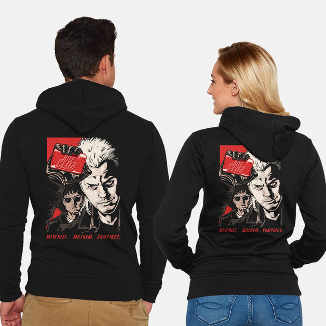 Bite Club-unisex zip-up sweatshirt-goodidearyan