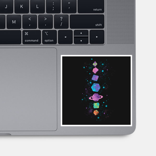Space Dice-none glossy sticker-ricolaa