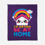 Be At Home-none fleece blanket-NemiMakeit