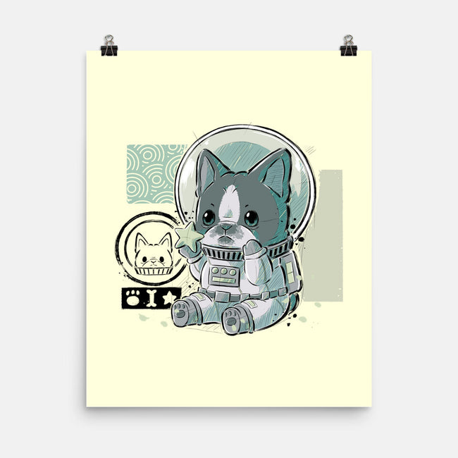 AstroDog-none matte poster-xMorfina
