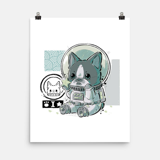 AstroDog-none matte poster-xMorfina