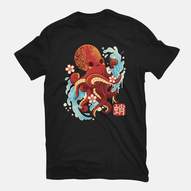 Japanese Octopus Kawaii-mens basic tee-NemiMakeit