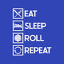 Eat Sleep Roll-none memory foam bath mat-Nickbeta Designs