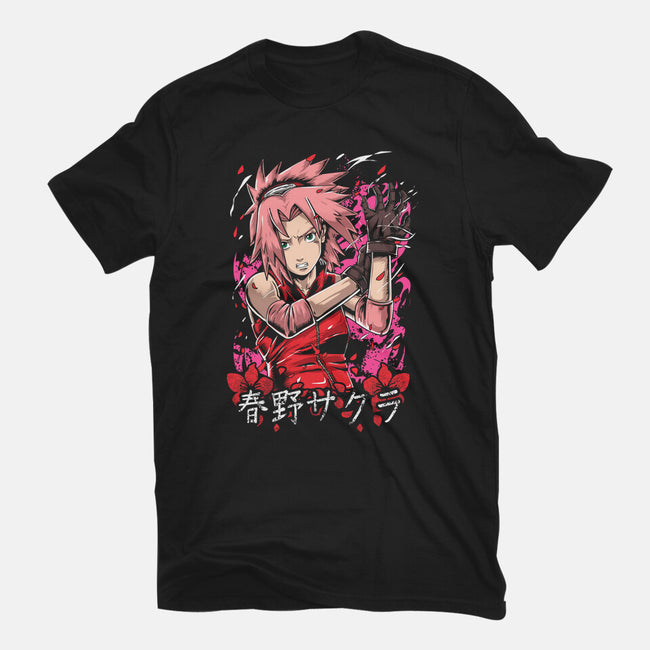 The Rage Of Sakura-youth basic tee-Knegosfield