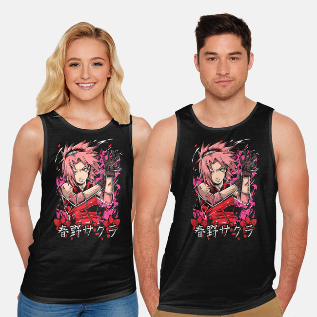 The Rage Of Sakura-unisex basic tank-Knegosfield