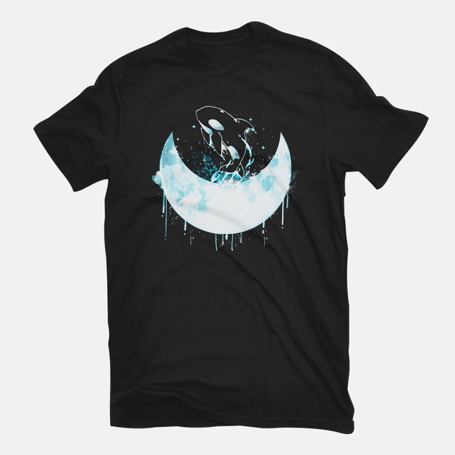 Moon Whale-youth basic tee-Vallina84