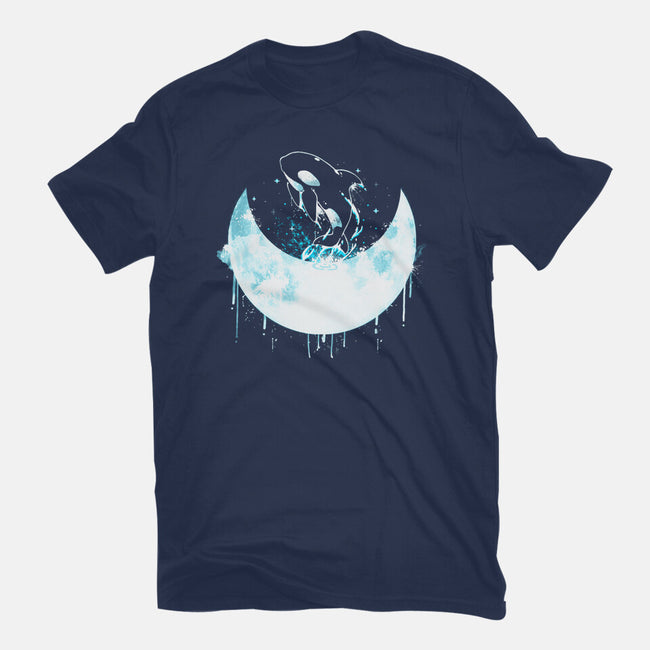 Moon Whale-youth basic tee-Vallina84