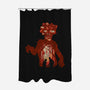 Clicker Carnage-none polyester shower curtain-dalethesk8er