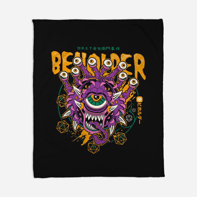 Beholder-none fleece blanket-Logozaste