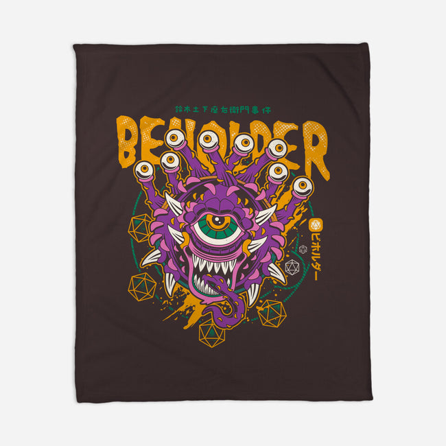 Beholder-none fleece blanket-Logozaste