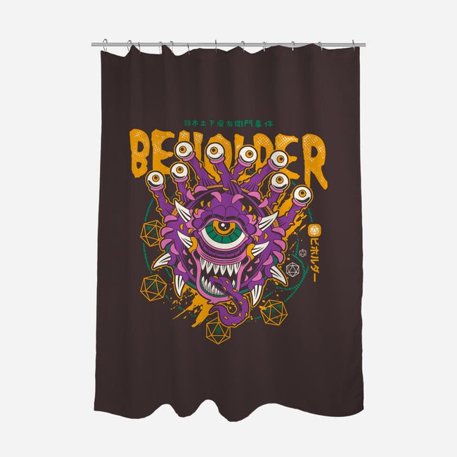 Beholder-none polyester shower curtain-Logozaste