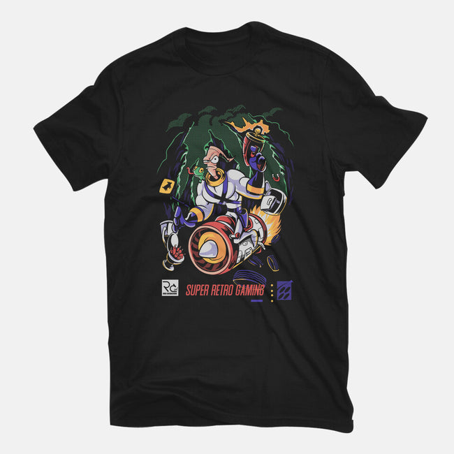 Space Worm Hunter-mens premium tee-Nihon Bunka