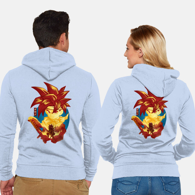A Chrono Adventure-unisex zip-up sweatshirt-hypertwenty