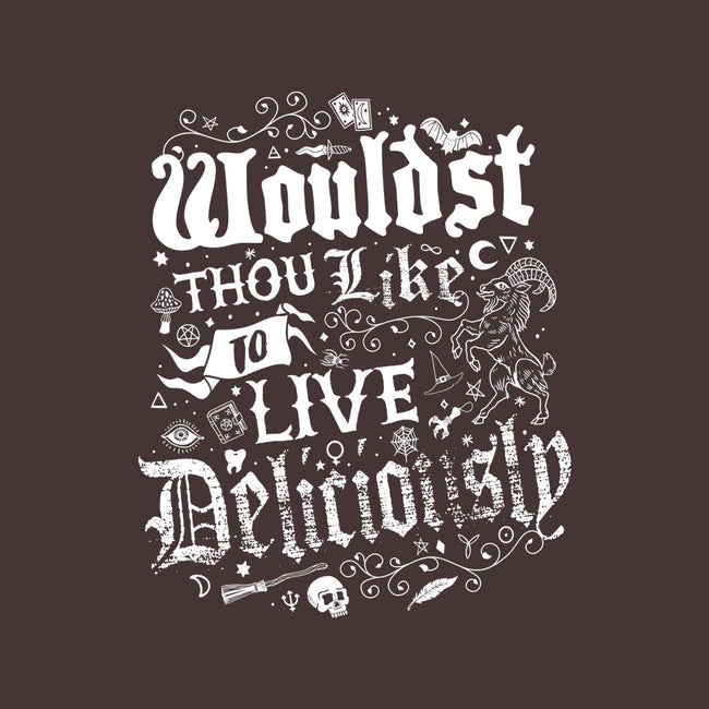To Live Deliciously-womens basic tee-Nemons